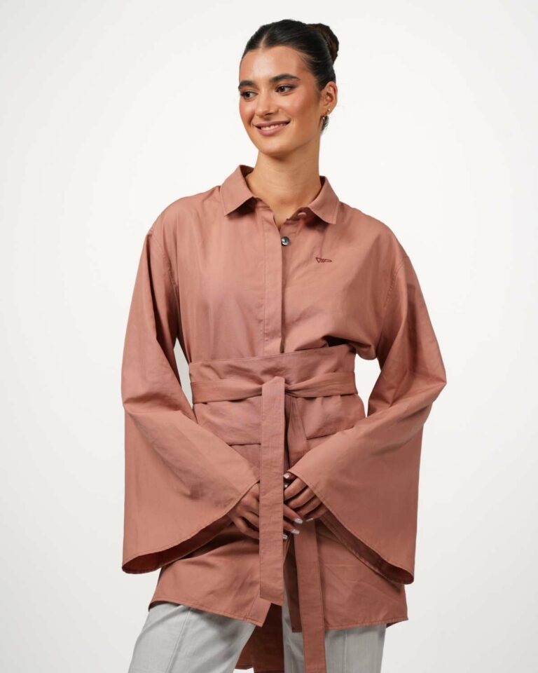 Strahlenschutz Oversize Bluse Kimono Schnitt.